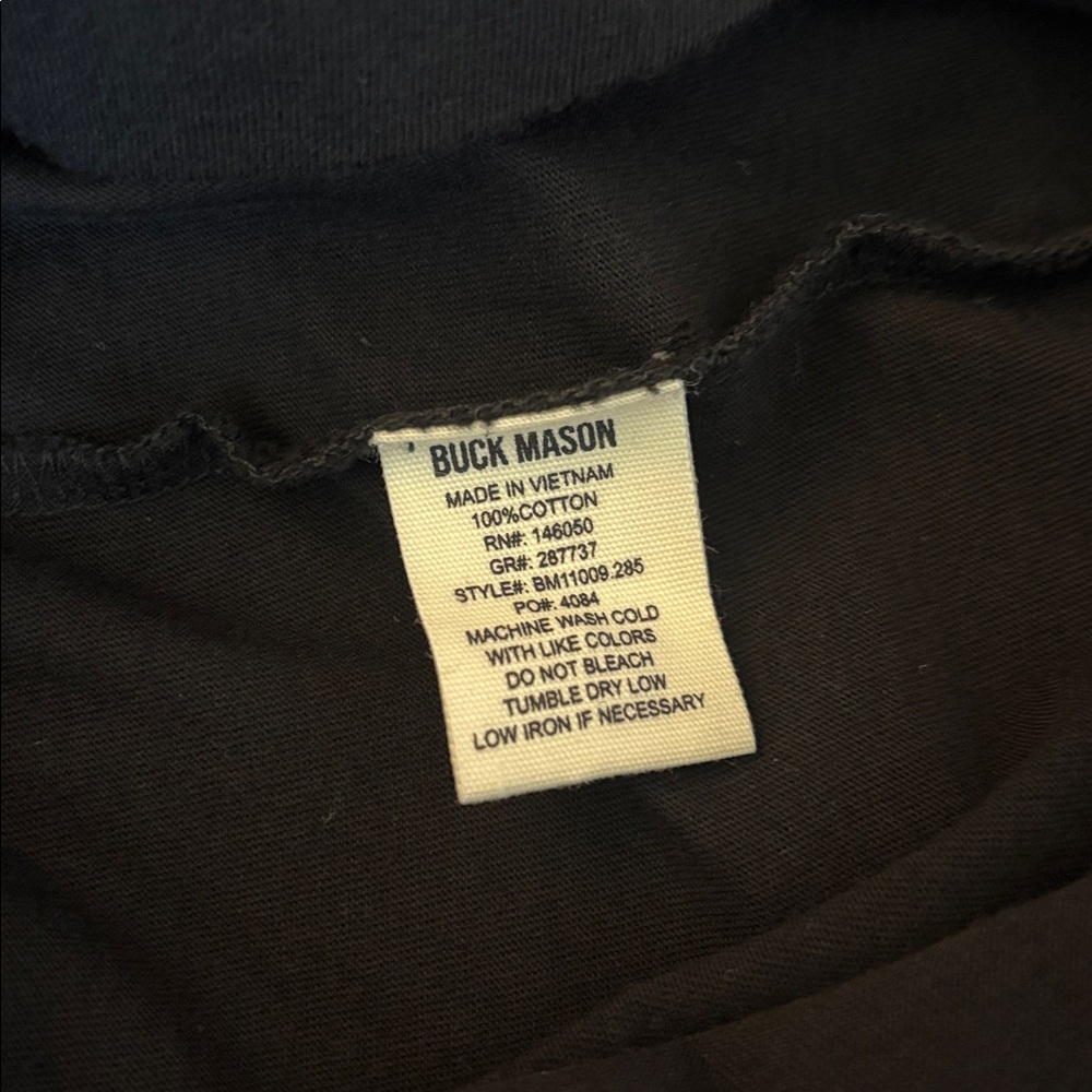 Buck Mason Pima Cotton Short Sleeve Henley Curved Hem Size M EUC - Picture 6 of 7